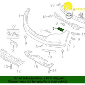 Nhựa cài Badosoc trước trái CX5 2020 2022 LOẠI NGẮN chung CX5 2024 2025 GENUINE JapanSIN-KB8A500U1A