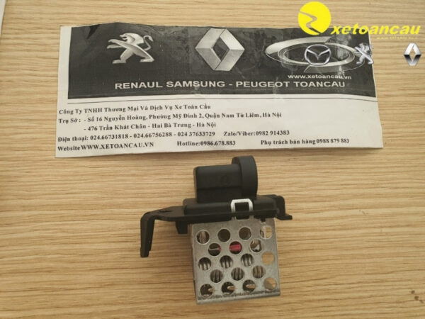 Biến trở lồng quạt két nước SM3 2014 Fluence GENUINE NS.QQ (Phần ĐIỆN TRỞ Nhôm CHẤM BI)